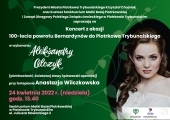 Plakat zapraszający na koncert Aleksandry Olczyk.