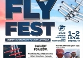 Plakat zapraszający na Fly Fest 2023.