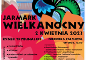 Plakat zapraszający na Jarmark Wielkanocny.