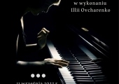 Plakat zapraszający na koncert fortepianowy.