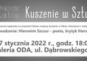 Plakat zapraszający na spotkanie dyskusyjne "Kuszenie w Sztuce".