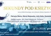 Plakat zapraszający na koncert "Sekundy pod księżycem" w MOK.