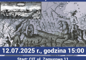 Plakat zapraszający na spacer.