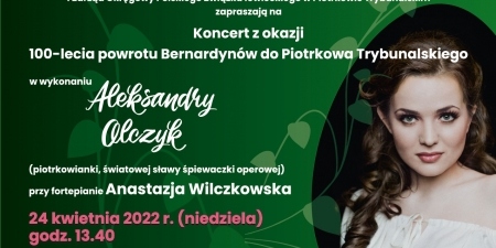 Koncert Aleksandry OIczyk w Sanktuarium Matki Bożej Piotrkowskiej