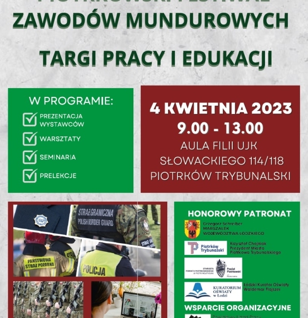 Piotrkowski Festiwal Zawodów Mundurowych - Targi Pracy i Edukacji